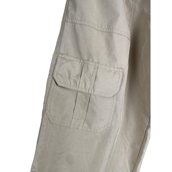 WOMENS S TRESPASS ADVENTURE TRAVEL CROPPED CAPRI CARGO PANTS TRAIL HIKING BROWN - Picture 4 of 15